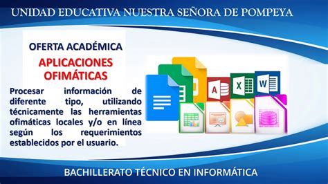 BACHILLERATO TÉCNICO INFORMATICA YouTube