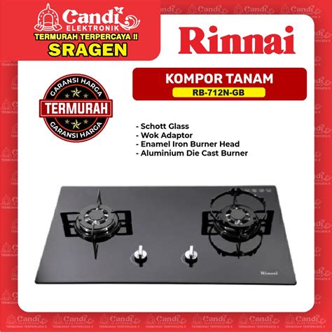 Jual Rinnai Kompor Gas Tanam Rb N Gb Shopee Indonesia