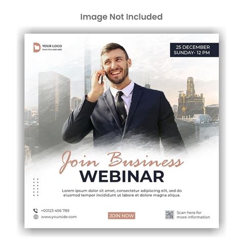 Premium Psd Webinar Conference Social Media Or Instagram Post Template