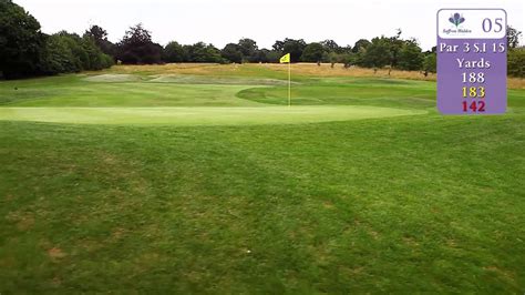 Saffron Walden Golf Club Hole 5 Fly Through Youtube