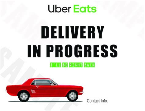 Uber Eats Printable Delivery In Progress With Etsy