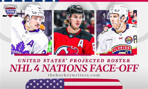 Projected Usa Roster For The Nations Face Off Tourney The