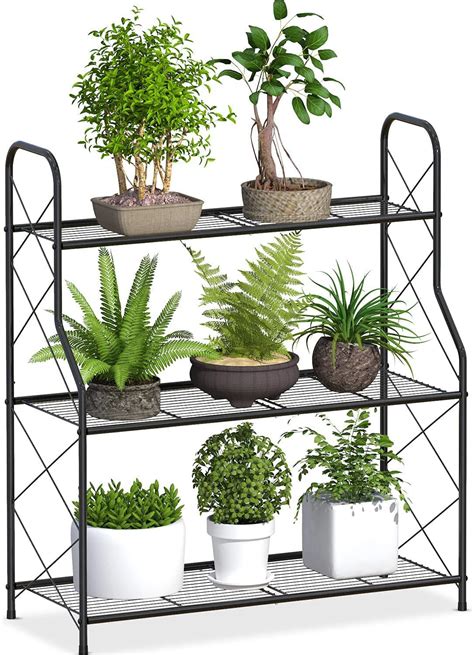 Arlmont Co 3 Tier Plant Stand Tiered Plant Shelf For Multiple Plants