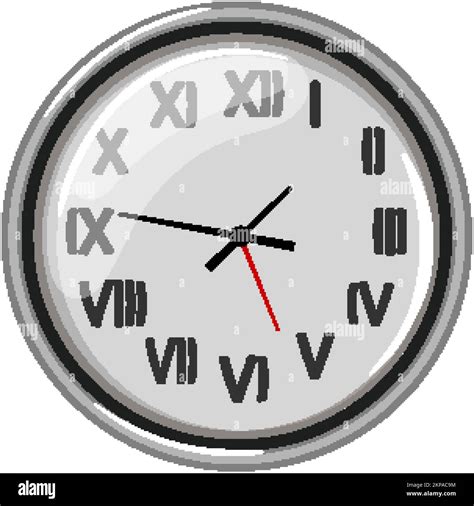 round wall clock cartoon vector illustration Stock Vector Image & Art ...