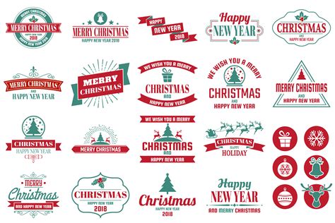 Christmas Logo Vector At Collection Of Christmas Logo