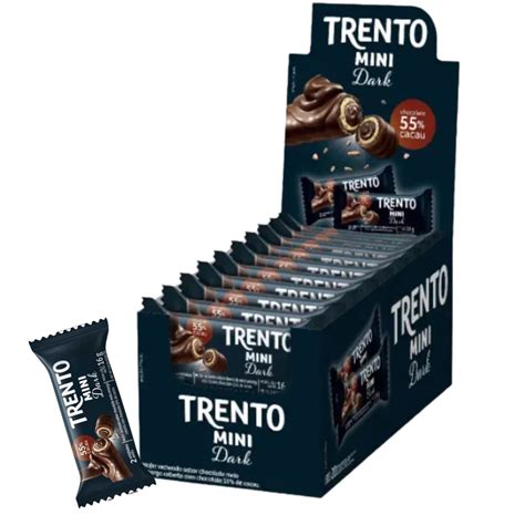 Chocolate Wafer Mini Trento Chocolate Peccin 16 Unidades