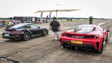 Ferrari 488 Pista Vs Porsche 991 2 Turbo S Audi R8 TwinTurbo