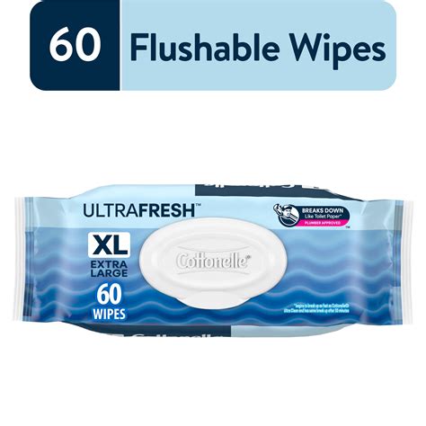 Cottonelle Ultra Fresh XL Flushable Wipes 1 Flip Top Pack 60 Wipes