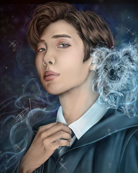 Bts Rm X Hogwarts Ig Dessinsmix En 2023 Bts Fanart Harry Potter