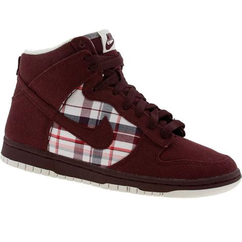 Nike Womens Dunk High Skinny Deep Burgundy Matte Silver Sl