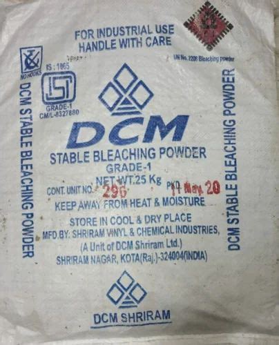 Industrial Grade Dcm Shriram Bleaching Powder Kg At Rs Bag In