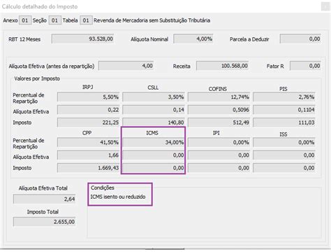 C1419 Simples Nacional Não calcula ICMS da Bahia ou apresenta como