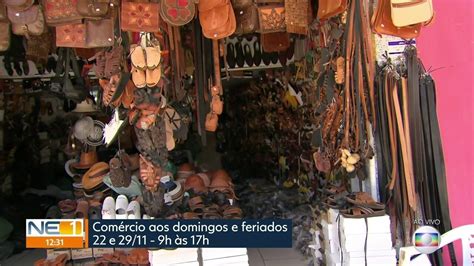 Vídeo Comércio do Centro do Recife abre aos domingos até o final do