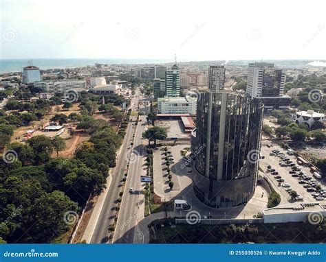 Aerial View Of Accra Stock Photo Image Of Aerial Downtown 255030526