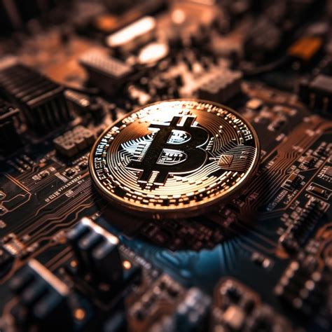 Premium Ai Image Closeup Of A Bitcoin With A Unique Backdrop