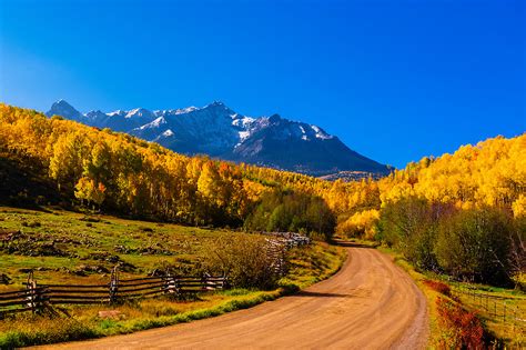 Fall Color Last Dollar Road Between Telluride And Ridgway San Juan