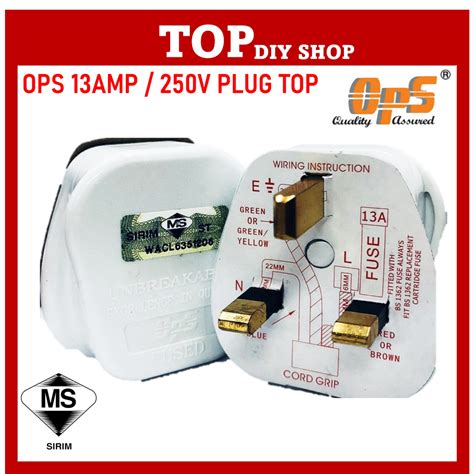 OPS High Quality 13A Plug Top Fuse Plug Top Plug Shopee Malaysia