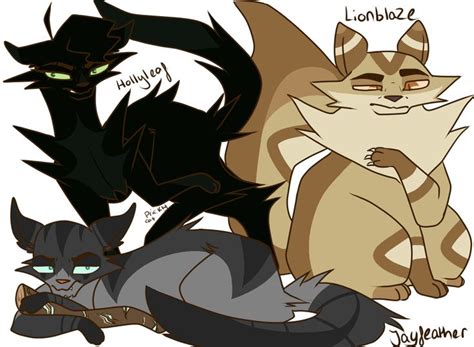 Lionblaze Jayfeather And Hollyleaf Warrior Cats Fan Art Warrior Cats Art Warrior Cats