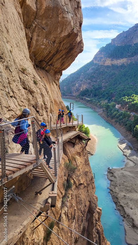 Caminito Del Rey Spain November 25 2022 Royal Trail Also Known As