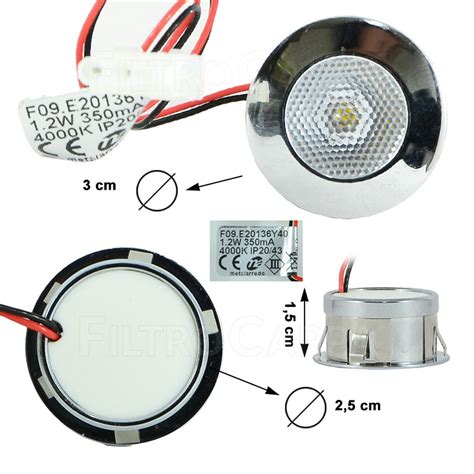 LED LEUCHTE LICHT LAMPE 3 CM 1 2 W 4000K WEISSES LICHT FÜR AIRONE