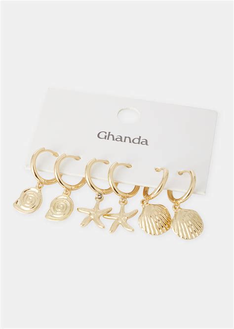 Sea Life Earring Set Ghanda Clothing