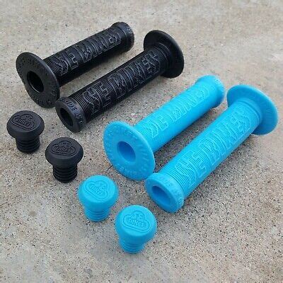 SE RACING BIKES GRIPS FLANGED BLACK OR BLUE BMX BIKE BICYCLE GRIPS GT