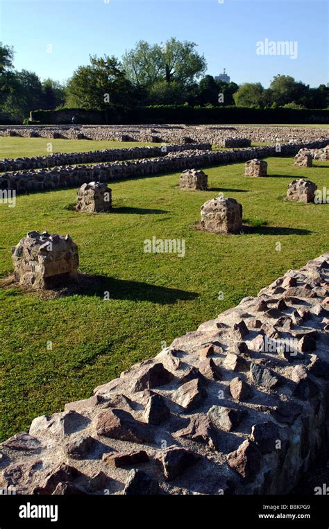 Leicester Abbey remains, Abbey Park, Leicester, England, UK Stock Photo ...