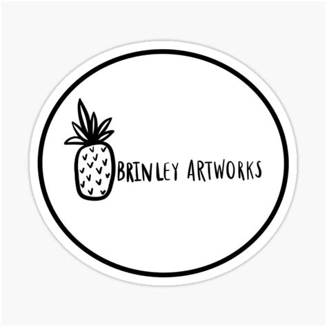 Brinley Artwork Logo Sticker For Sale By Brinleyartwork Redbubble