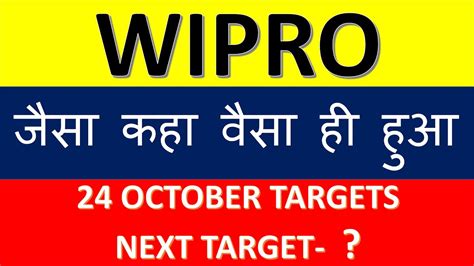 Wipro Share Fully Update I Wipro Share Latest News Tomorrow Ii Wipro