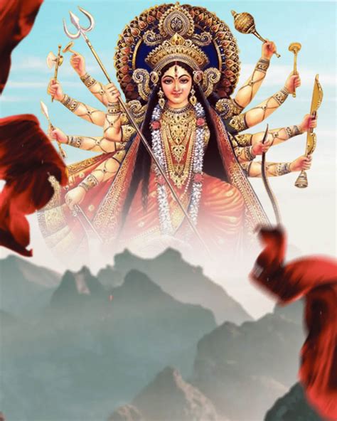 Navratri Maa Durga Cb Picsart Full Hd Background Cbeditz