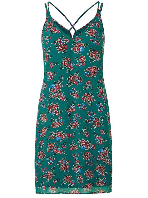 Capsule Capsule Green Floral Print Cami Dress Plus Size 14 To 16