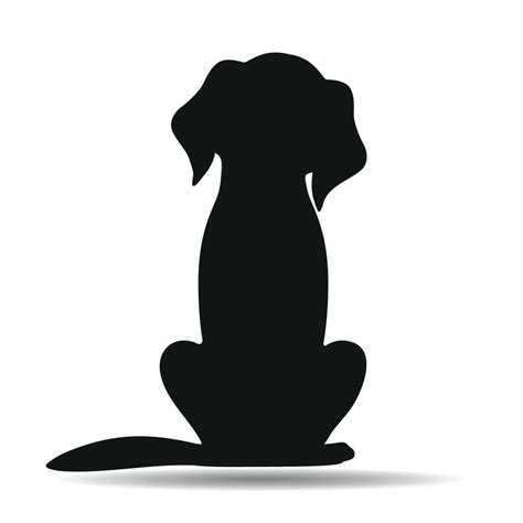 Dog Silhouette Illustration 13354507 Vector Art At Vecteezy