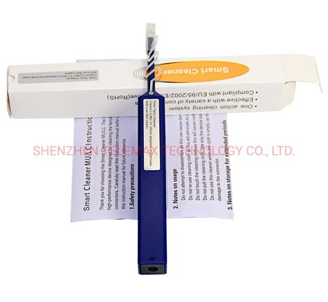 One Click Fiber Optic Cleaner Pen For 25mm Scfcst Connectors One Click Cleaner And Cleaning