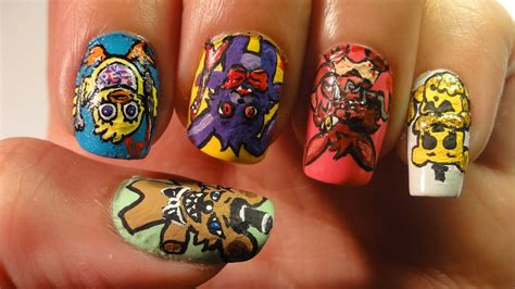 Five Nights At Freddys Nails Youtube