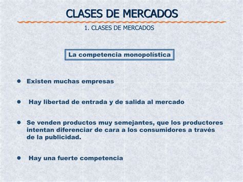 Ppt Clases De Mercados Powerpoint Presentation Free Download Id