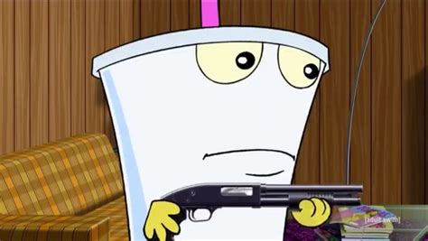 Master Shake Holding A Shotgun Blank Template Imgflip