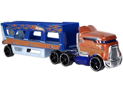 Caminhão Transportador Hot Wheels Road Rally Mattel Caminhões Motos e Ônibus de Brinquedo