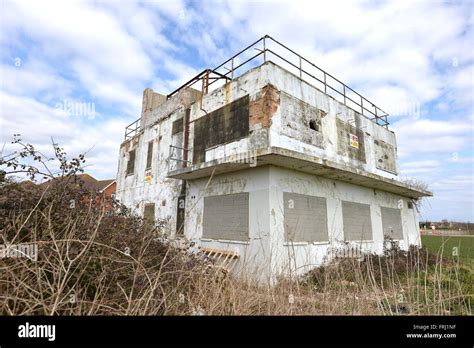 Raf Tangmere Disused Wwii Control Tower Number 9 Chichester Uk Stock