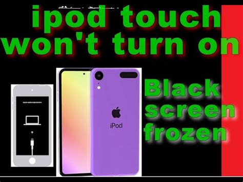 If Your Ipod Touch Won T Turn On Stuck Screen Is Black Red Blue Or