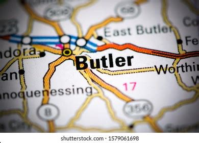 Butler Pennsylvania Usa On Map Stock Photo 1579061698 | Shutterstock