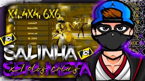 FREE FIRE AO VIVOX1 DOS CRIA SEM METASALA PERSONALIZADA4X4 E