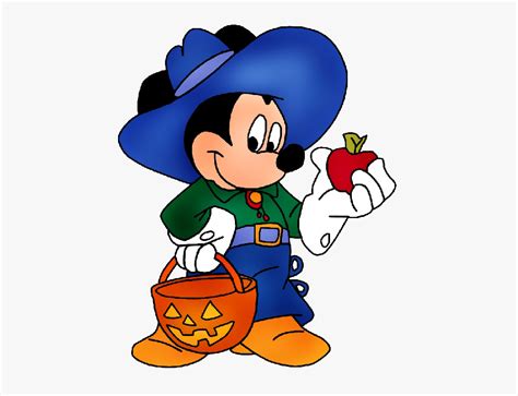 Mickey Mouse Halloween Clipart, HD Png Download - kindpng