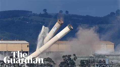 Hazelwood Power Station Chimneys Demolished YouTube