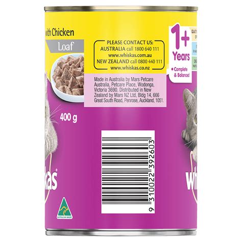 Adult Wet Cat Food With Chicken Loaf Whiskas® Au