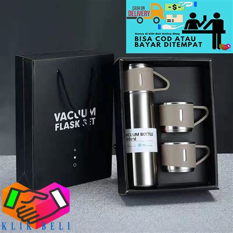 Klik Beli Termos Vacuum Flask Set Thermos Sultan In Stainless Steel