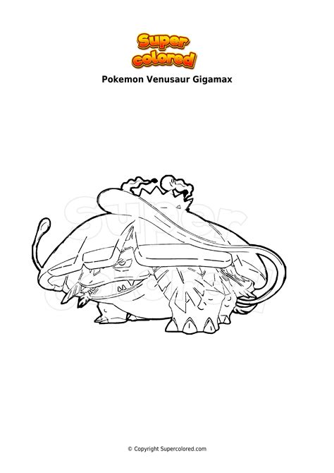 Pokemon Coloring Pages Venusaur