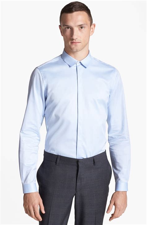 The Kooples Slim Fit Dress Shirt in Blue for Men (Light Blue) | Lyst