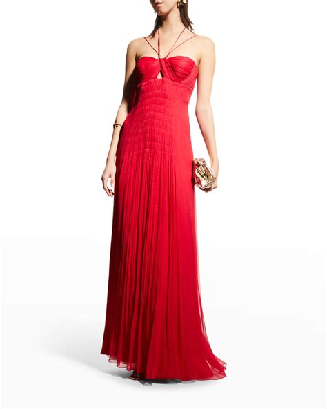 Silk Chiffon Gown Neiman Marcus