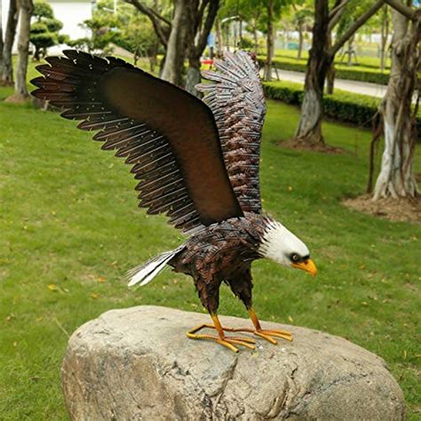 Wholesale Kircust Metal Bald Eagle Garden Statue And Sculpture