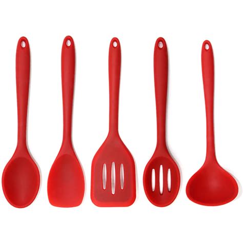 5pcsset Silicone Kitchen Spoon Tools Cooking Spatula Turner Spoonula